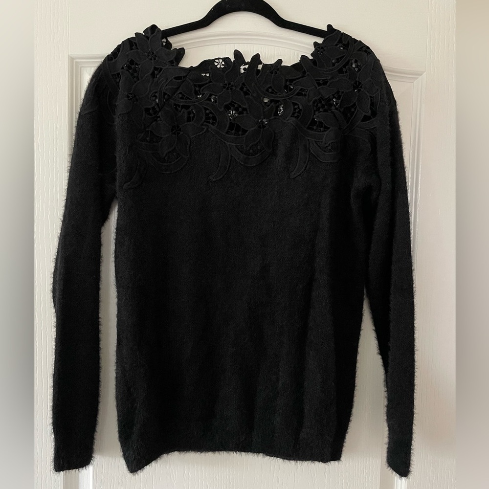 Size M/L black oversized off the shoulder sweater from Vici Dolls.